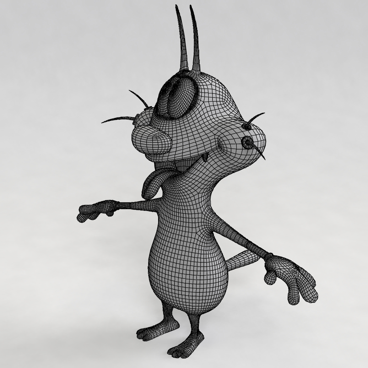 3d oggy animation model