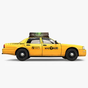 generic new york taxi car 3ds