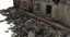 3d destroyed ruined building war 2