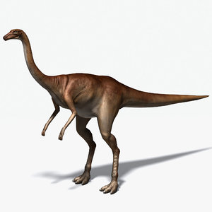 ornithomimus therapod cretaceous 3d max