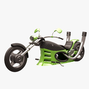 3d chopper green carbon