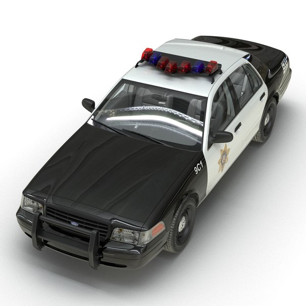 3d crown victoria police car