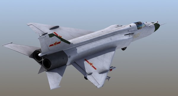 shenyang j8 finback fighter 3d 3ds