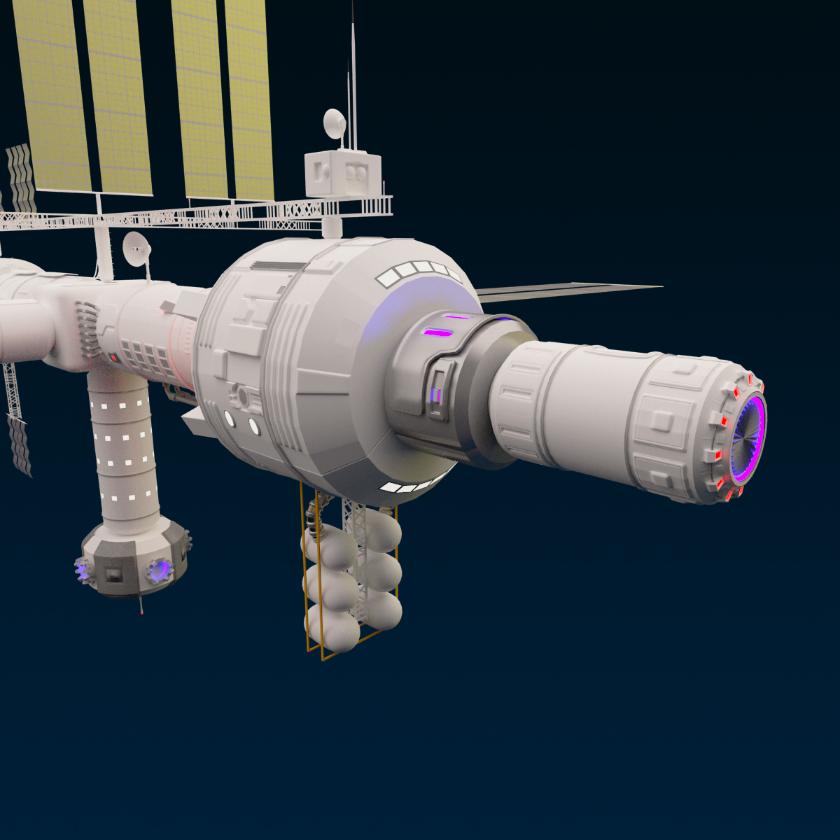 tranquility space station 3d model