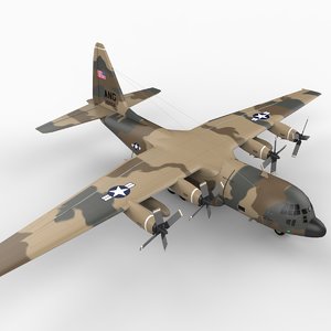 3d c-130 hercules model