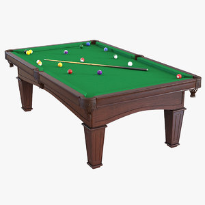 billiard table 3 3d max