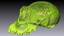 3d skull chimpanzee model
