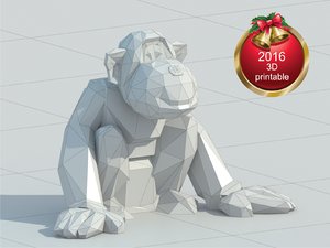 3ds max new year monkeys
