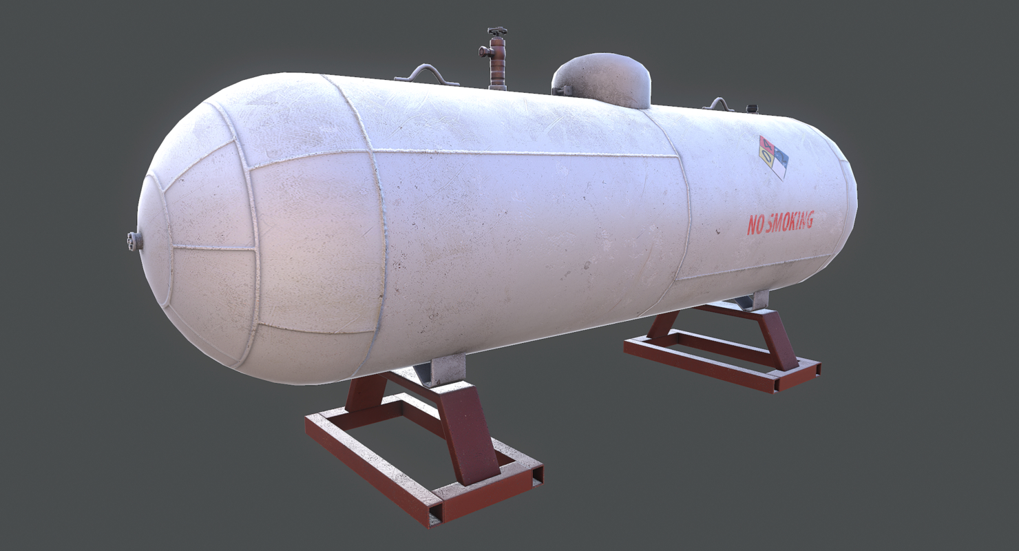 3d large propane tank