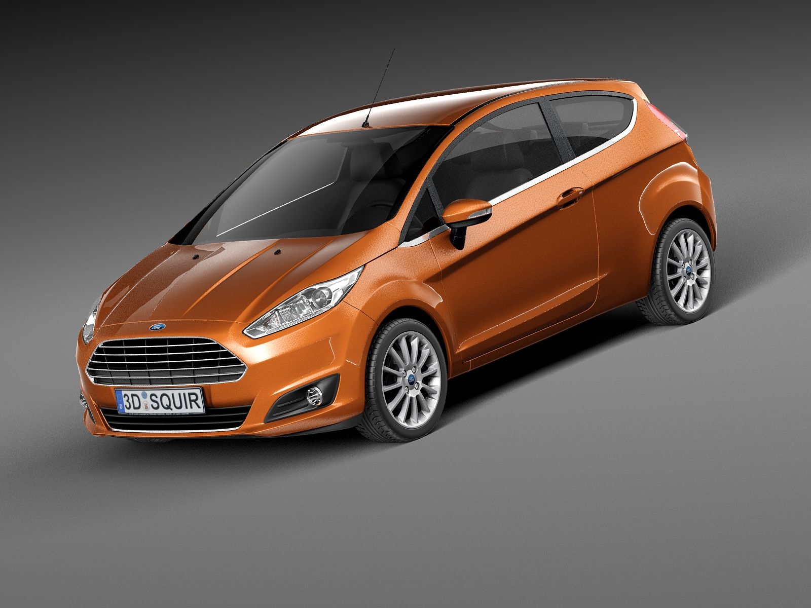 Ford Fiesta 3Türer 2013 3DModell TurboSquid 701526