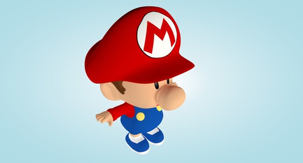 3d Model Malysh Mario Turbosquid 903099