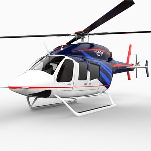 3d bell 429 helicopter