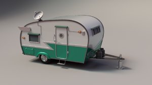 3d model trailer shasta