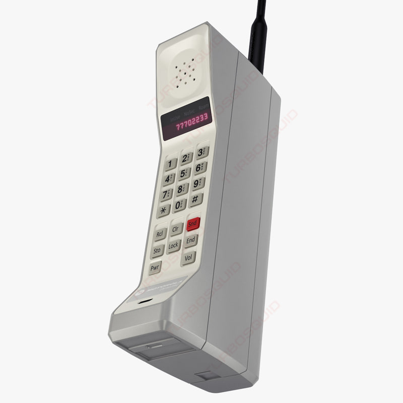 3d model cellphone motorola dynatac