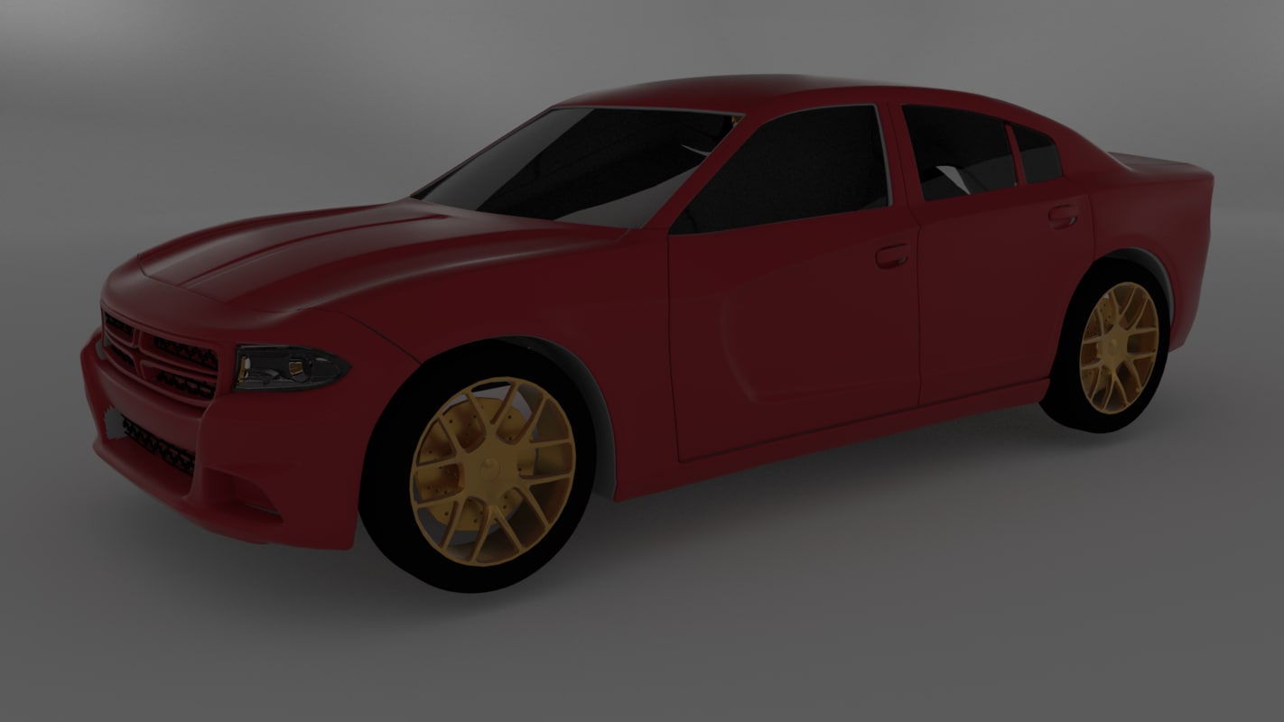 3d model dodge charger