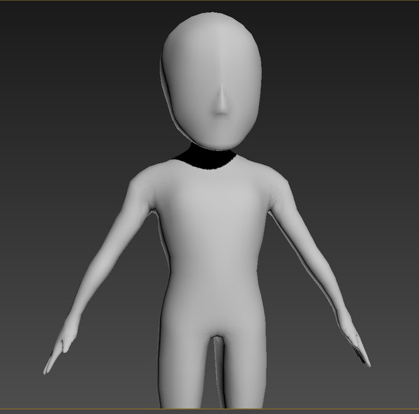 Modelo 3d Anime Chibi Base 3d Turbosquid