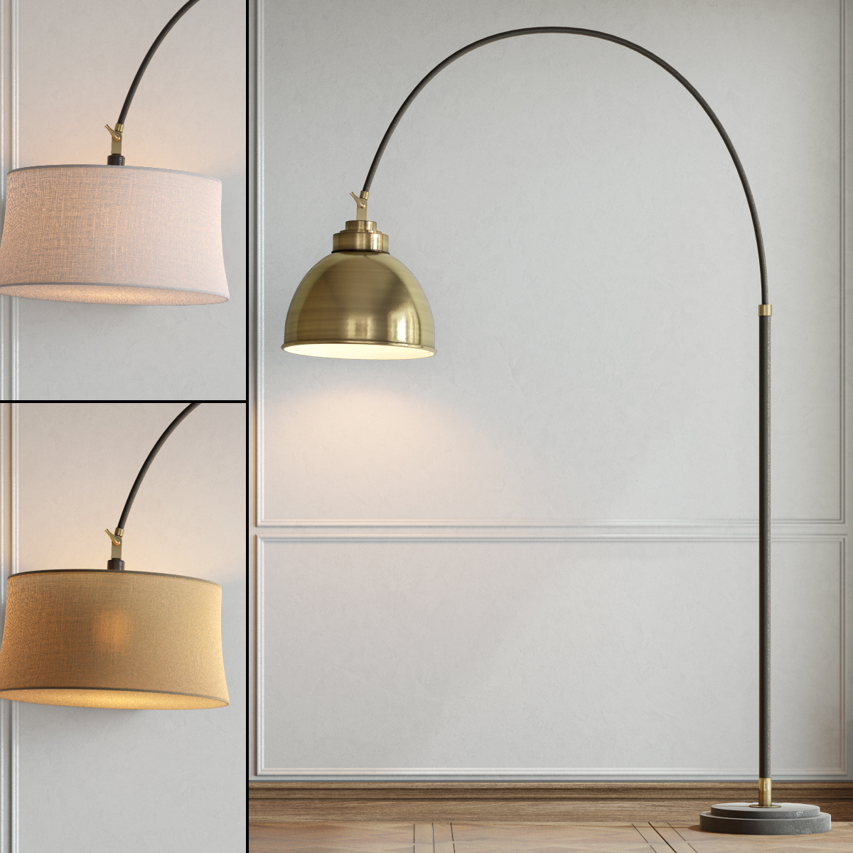 Floor Lamp Pottery Barn 3d 3ds