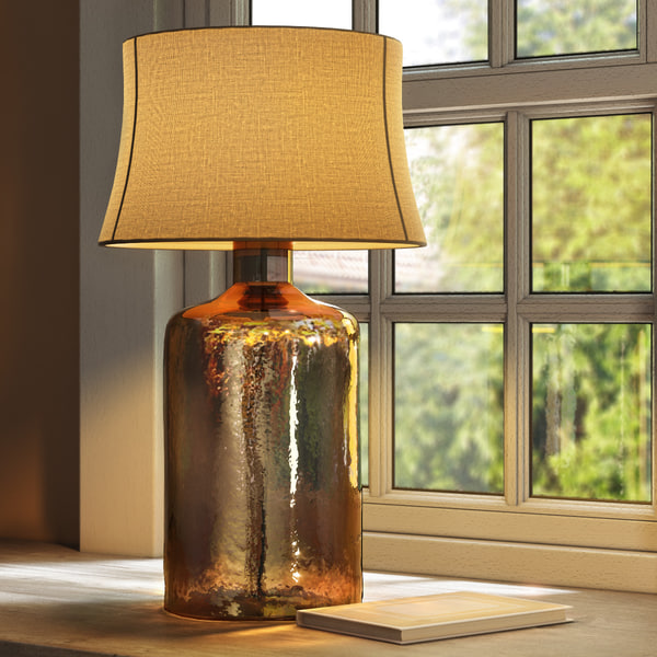 Glass Max, Pottery Barn Glass Table Lamp