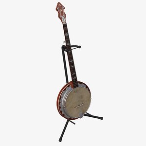 3d model banjo stand