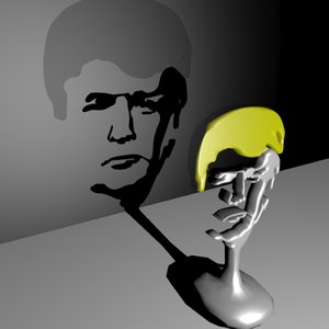 donald trump trophy 3d model