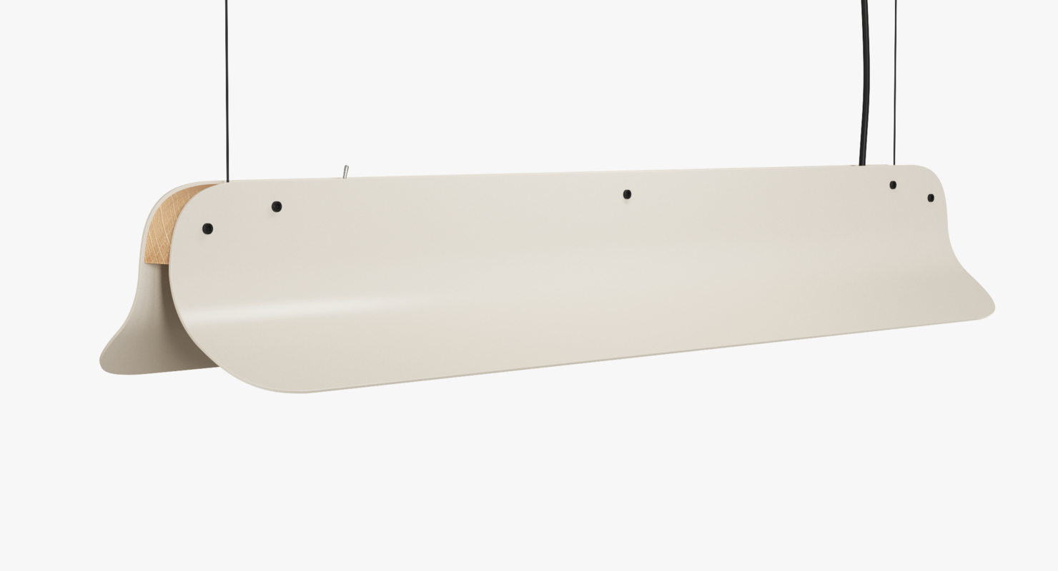 3D модель Светодиодный подвесной светильник длинный - TurboSquid 971923