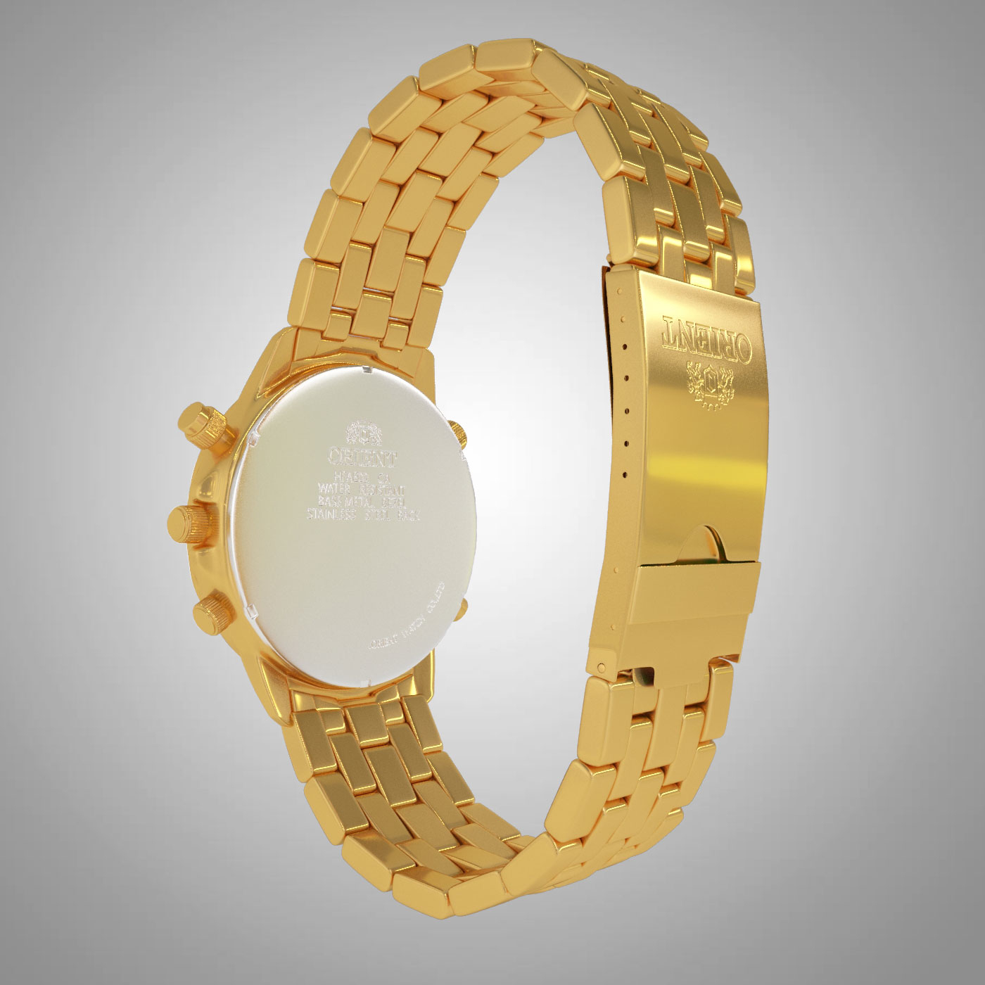 max orient gold watch chronograph