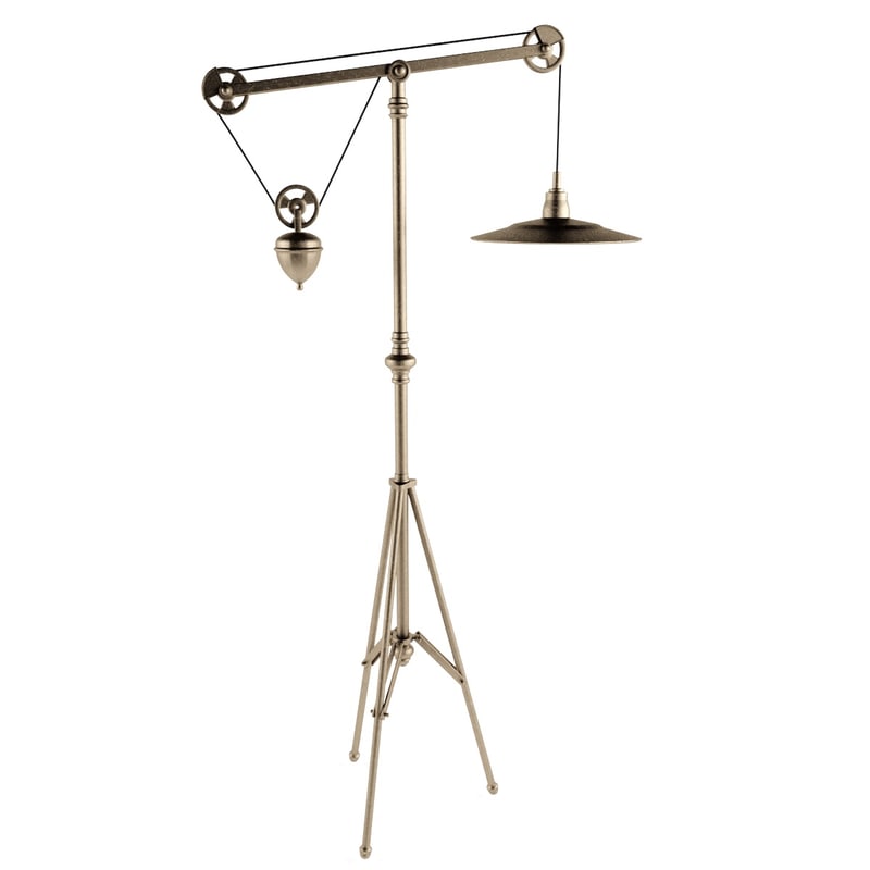Metal Tripod Floor Lamp