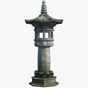 max chinese stone lamp