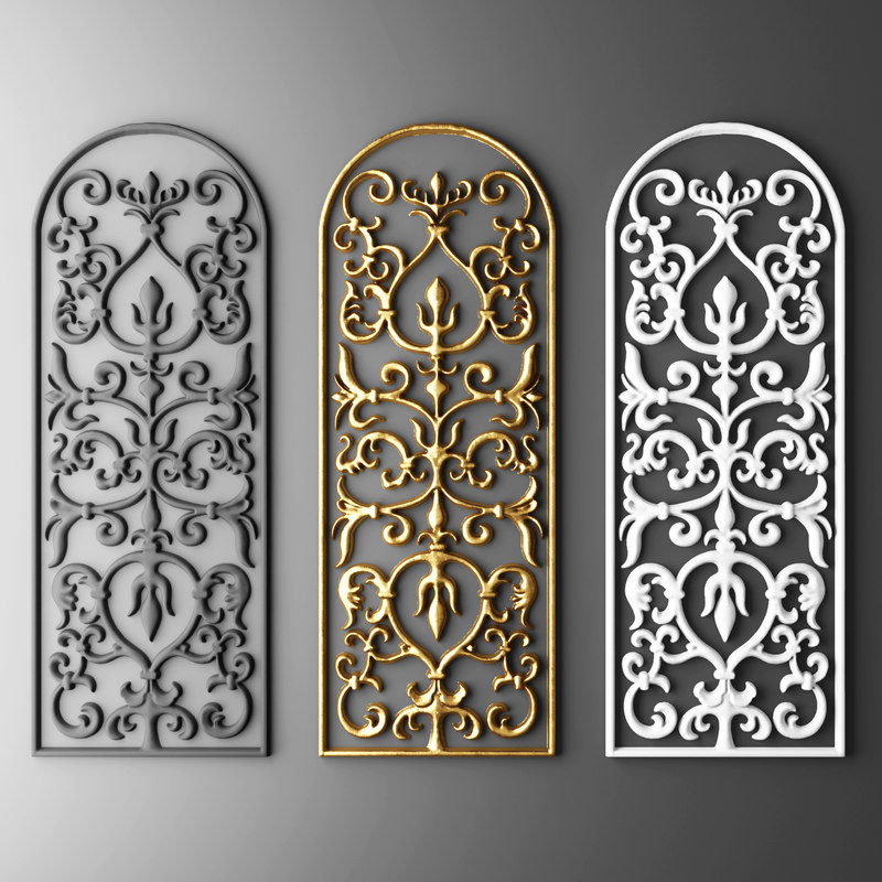 fretwork grille 3d model