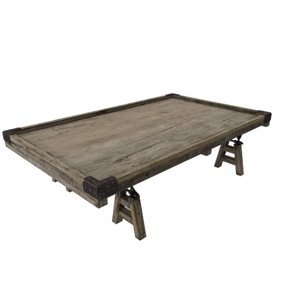 old wood table 3d model