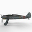 focke-wulf fw 190 fighter aircraft 3d model