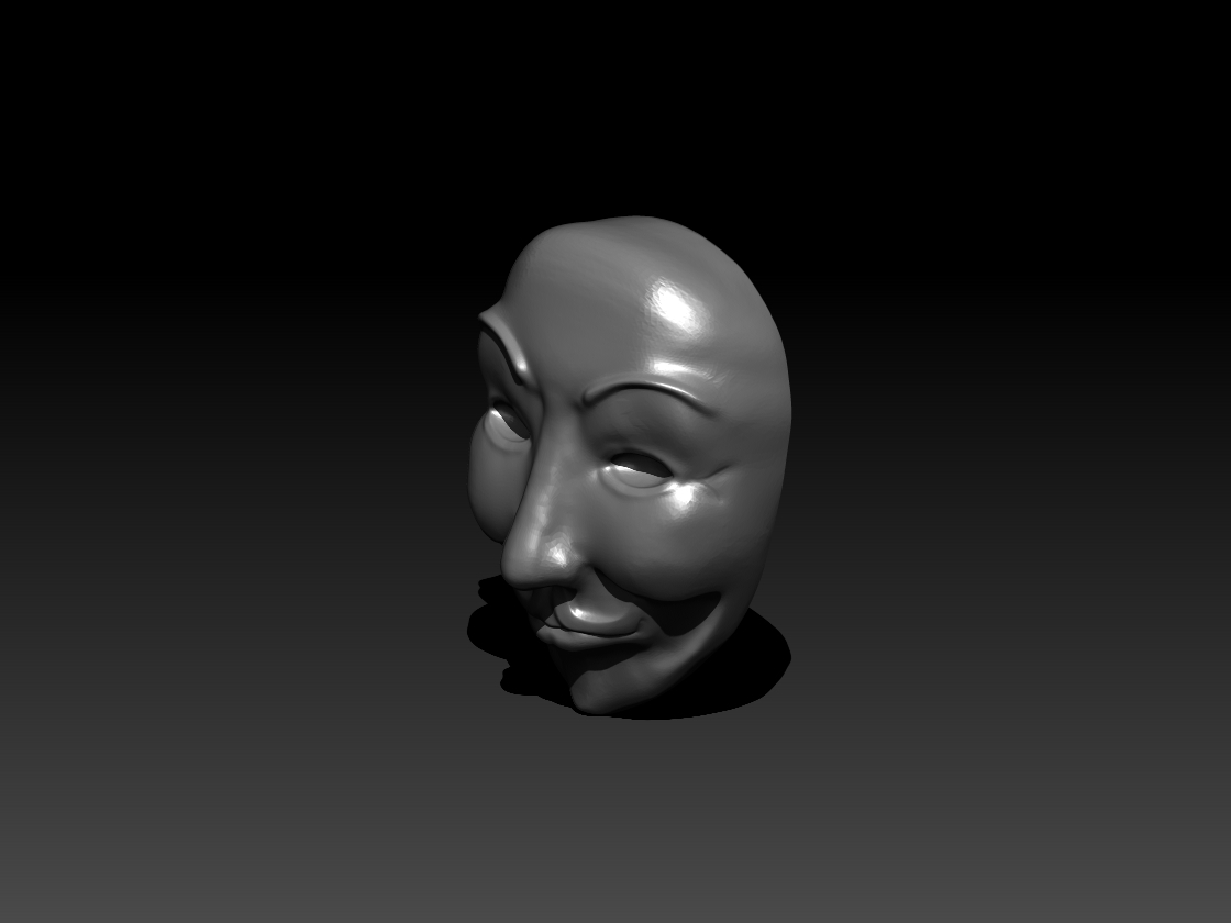 mask anonymous 3d obj