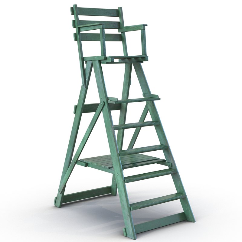 classic umpire chair green 3d max