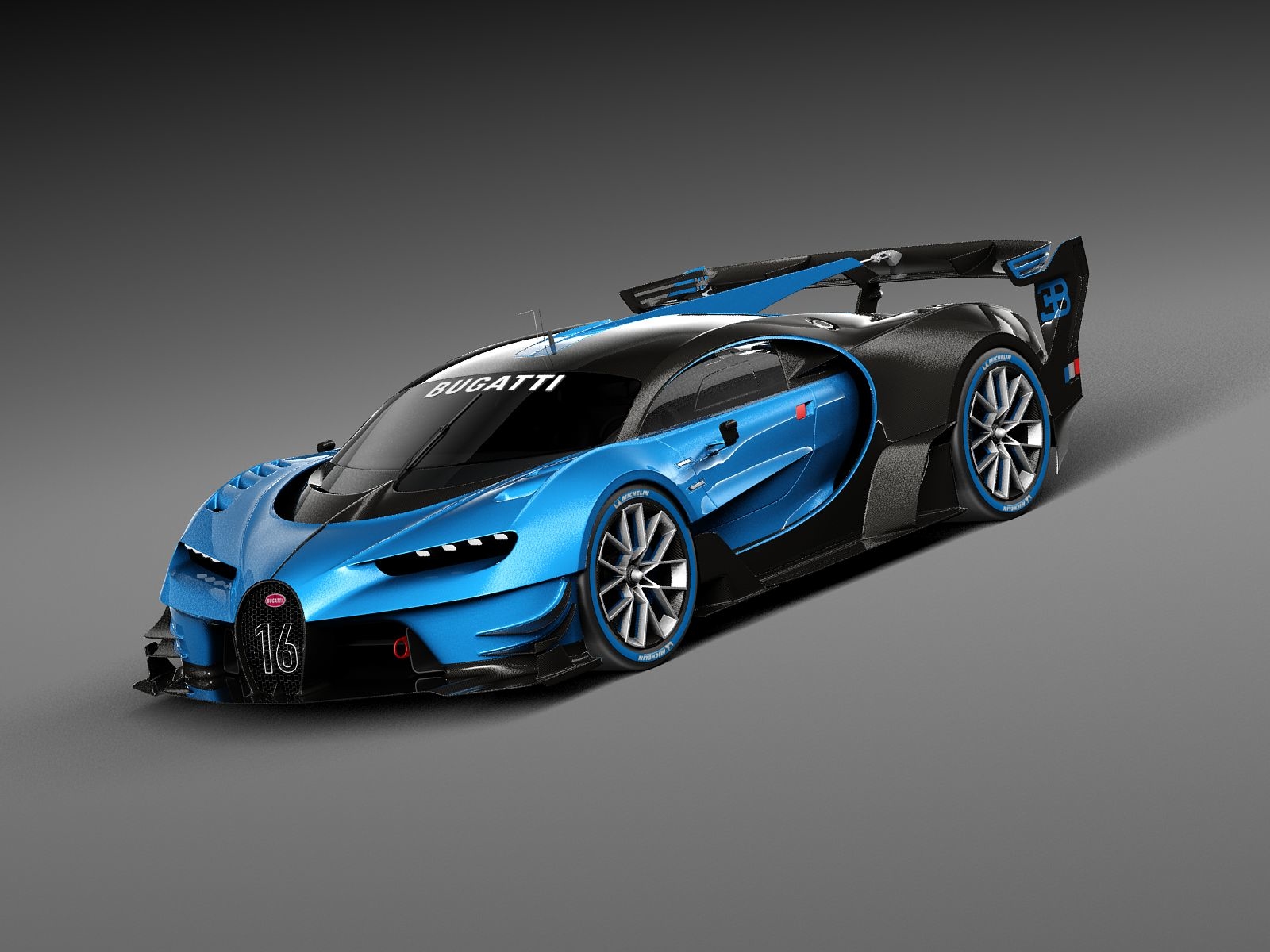 car race bugatti 3d max