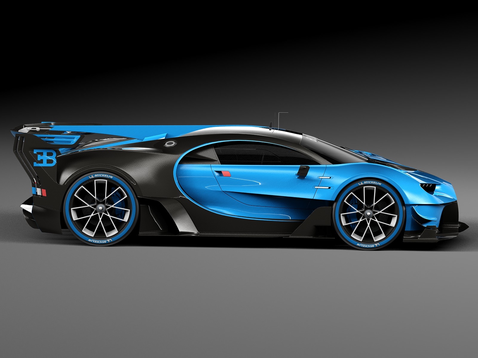 car race bugatti 3d max