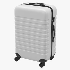 3d model plastic trolley luggage bag