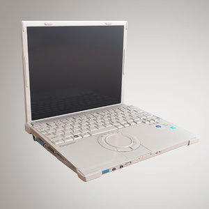 panasonic toughbook laptop 3d model