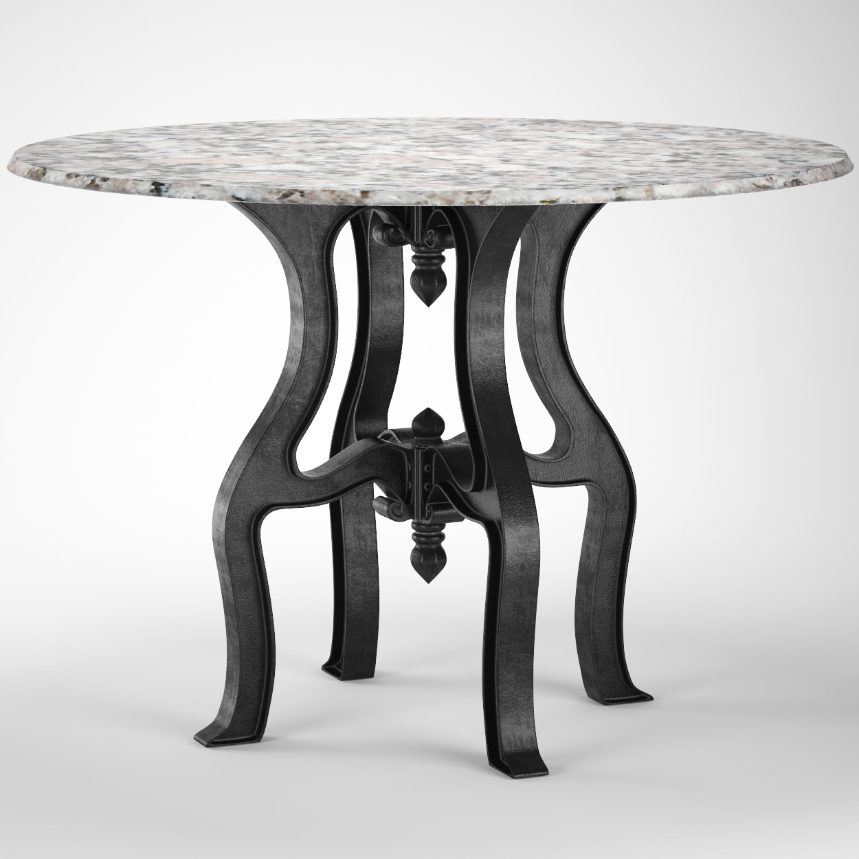 French White Marble Top Round Dining Table 48 French White Marble Top Round Dining Table 48