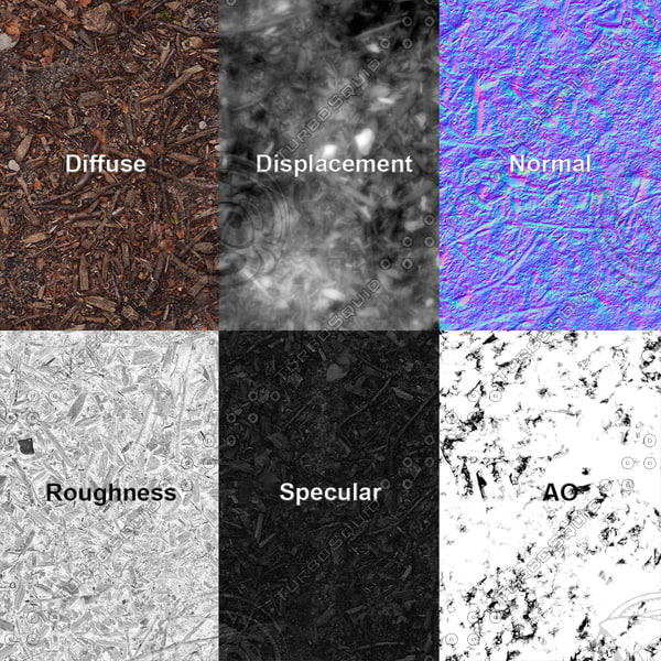 Texture PNG PBR Dirt Ground