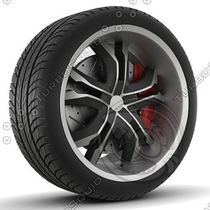 3d model of wheel rim