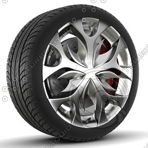 3d model wheel rim