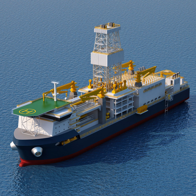 3d drillship drill ship