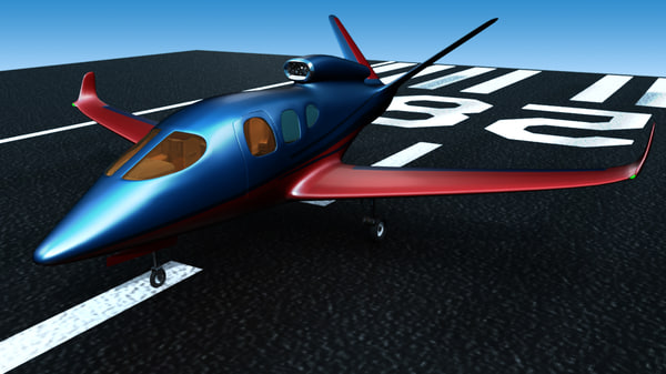 3d model of jet