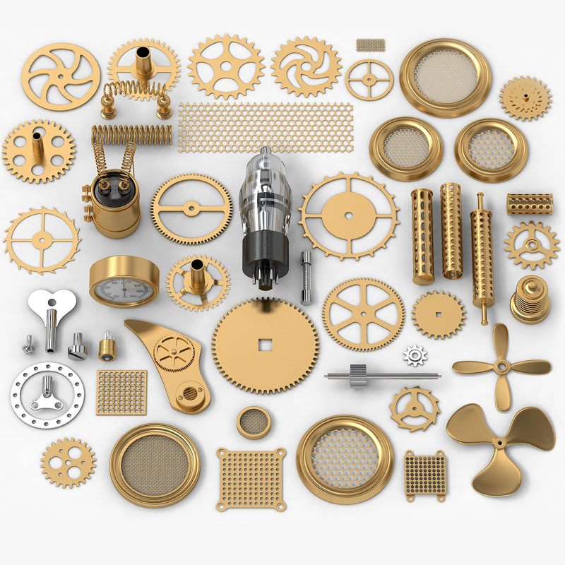 steampunk 50 parts 3d model
