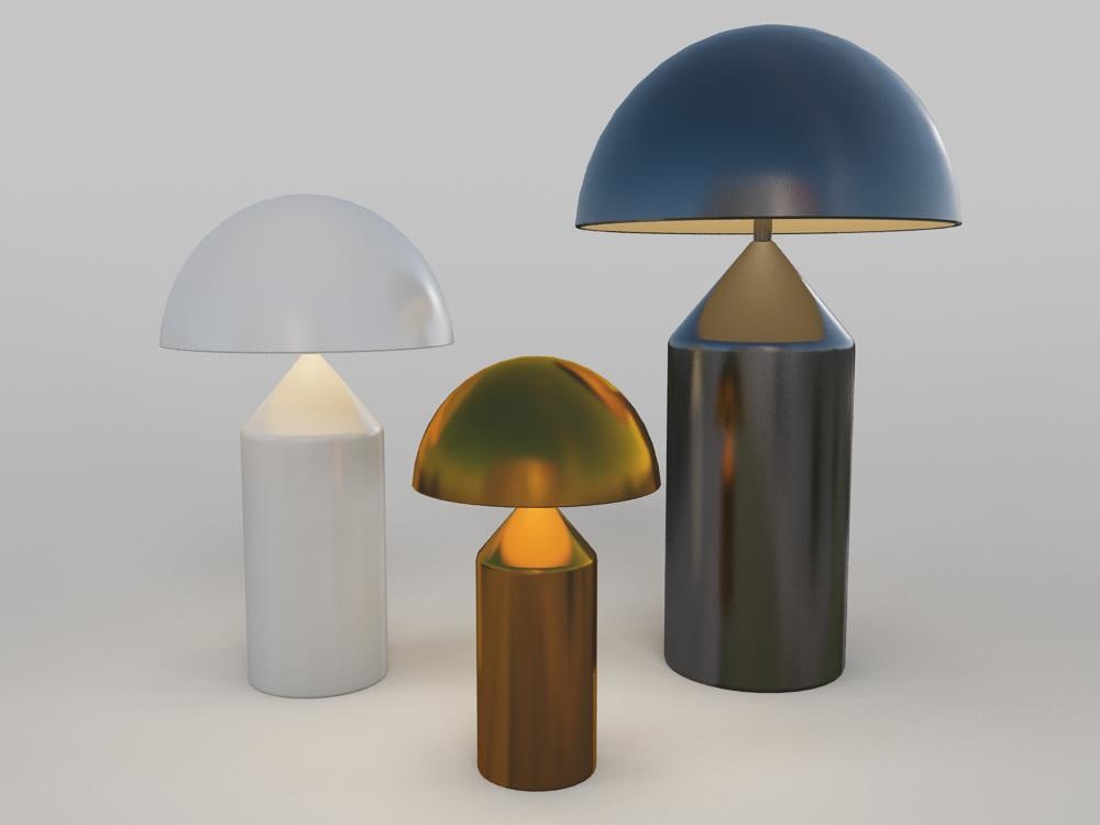 3d atollo lamp