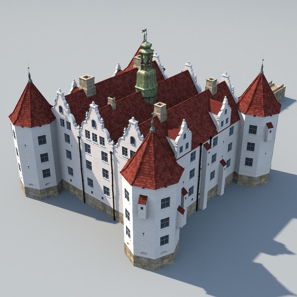 german renaissance watercastle 3d model