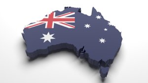 australia flag 3d 3ds
