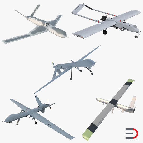 3d mq-1a predator ready games model