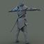 medieval knight 3d model