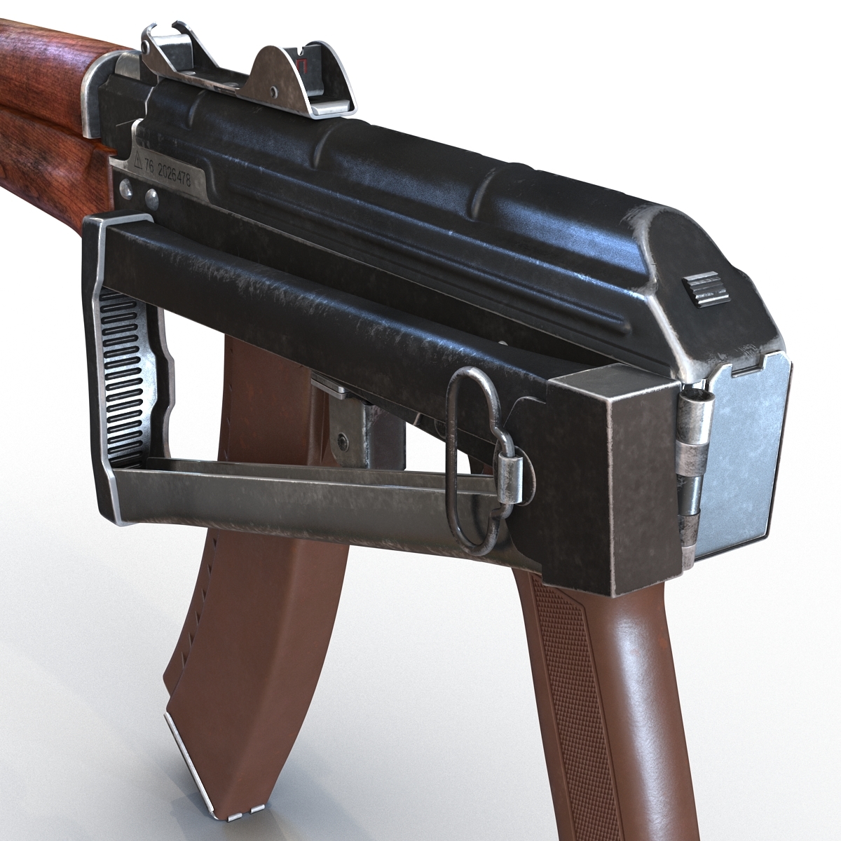 突击步枪aks 74u3d模型